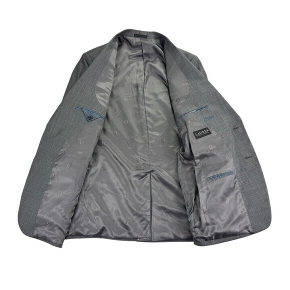 Ralph Lauren Mens UltraFlex Lattimore Classic Fit Suit Jacket Gray Size 42L New - Picture 3 of 10